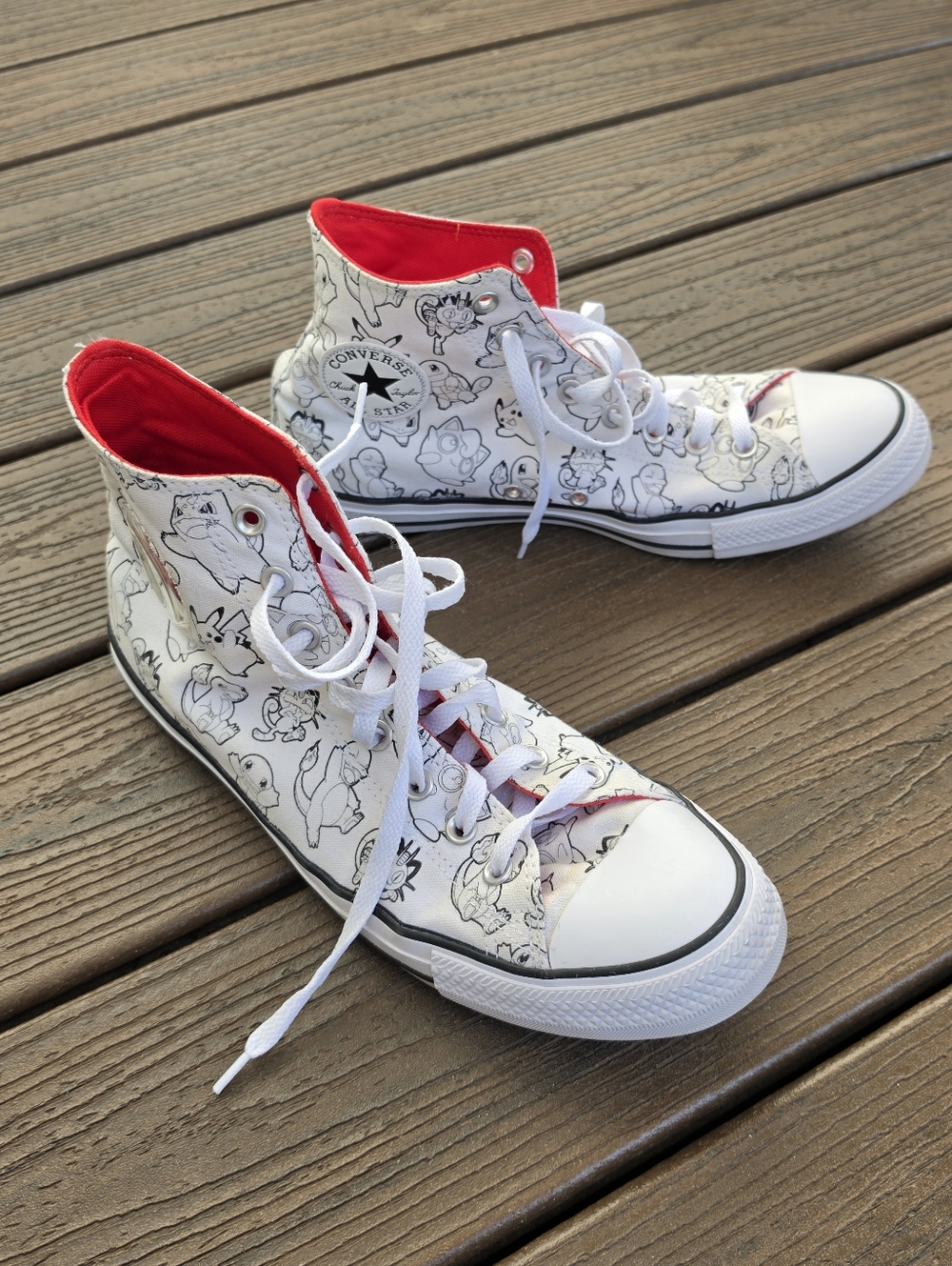 Converse Pokemon x Chuck Taylor All Star High Poke Ball Sneakers M 10.5 W 12.5